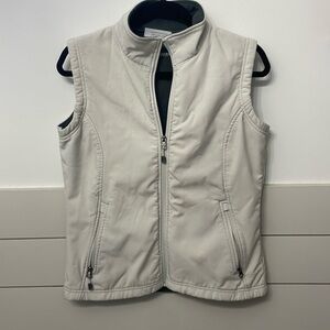 Blue Sky Softshell Vest with fleece lining.